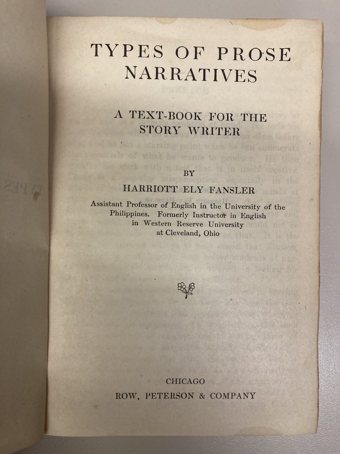 Types of Prose Narraitves